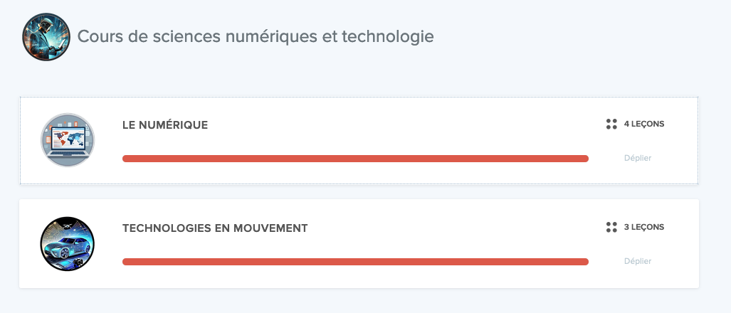 Capture d'écran sur Maxdecours pour la SNT en classe de seconde