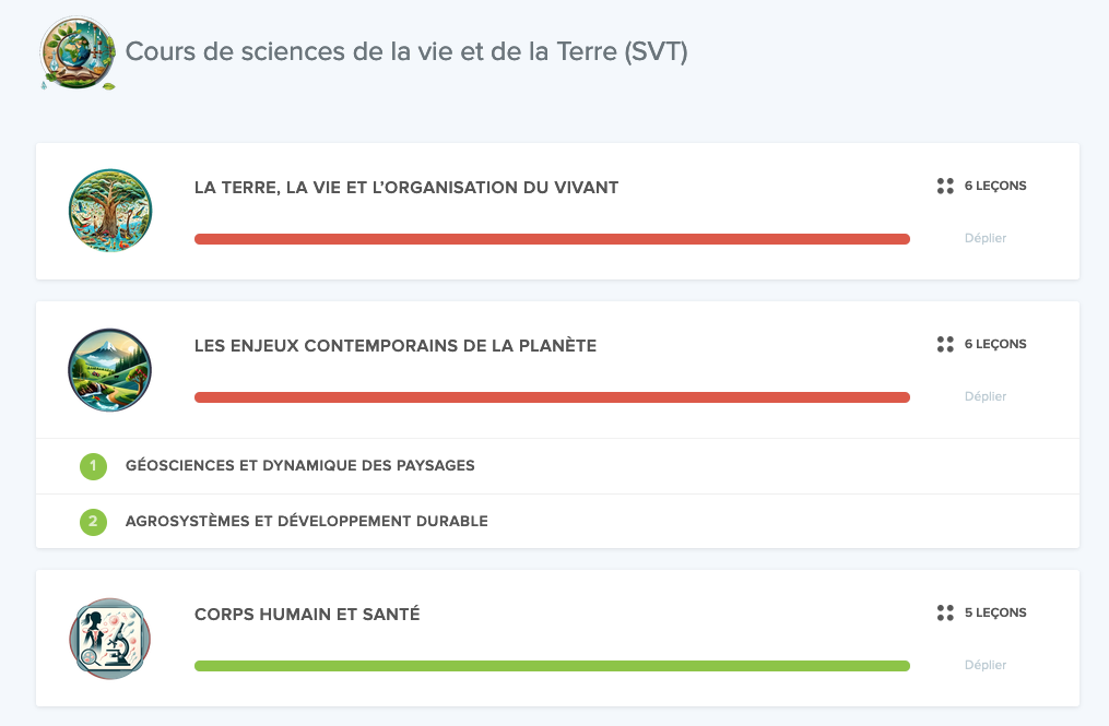 Capture d'écran sur Maxdecours pour la SNT en classe de seconde